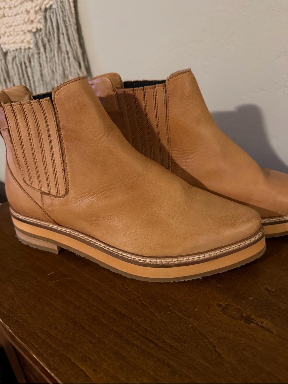 Tan Leather Roolee Boots - Picture 5 of 9